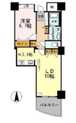 品川シーサイドビュータワー2 602 間取り図