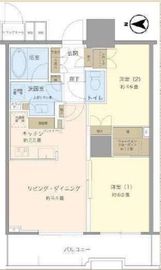 パークシティ大崎 ザ タワー 15階 間取り図
