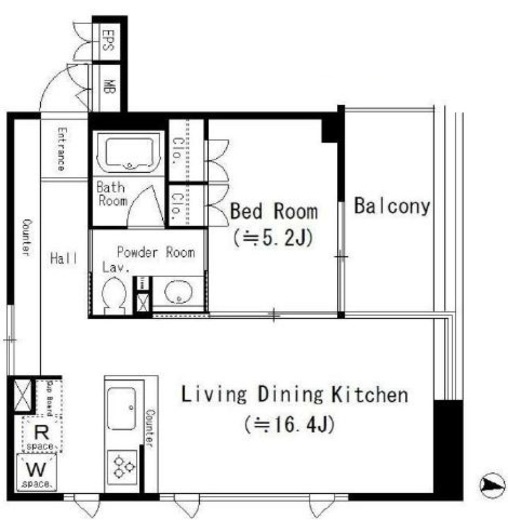 住吉コートクEAST 602 間取り図