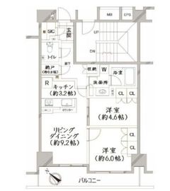 プラネスーペリア文京千石 2階 間取り図