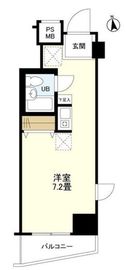 エスコート麻布十番 6階 間取り図