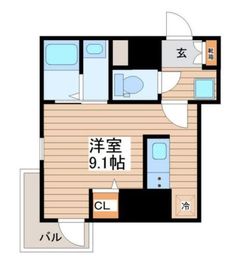 ティアラグレイス両国タワー 705 間取り図