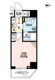 プレール・ドゥーク住吉4 3階 間取り図