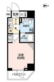 プレール・ドゥーク住吉4 12階 間取り図