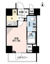 プレール・ドゥーク住吉4 8階 間取り図