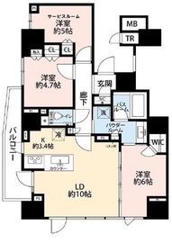 ダイレクトタワー池袋要町 3階 間取り図