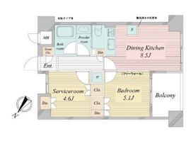 アクティ東仲通り 712 間取り図