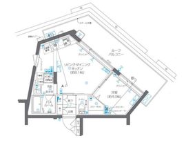 ZOOM碑文谷 5階 間取り図