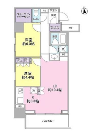 スタイリオ品川中延 708 間取り図