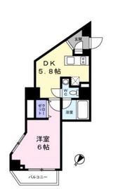 レジディア恵比寿3 702 間取り図