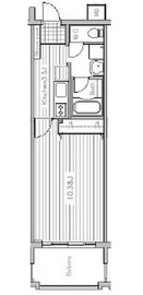 ミラフローレス赤坂 402 間取り図