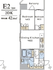 ブリリアイスト浅草橋 802 間取り図