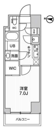 ガリシア森下5 3階 間取り図