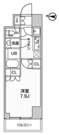 ガリシア森下5 4階 間取り図