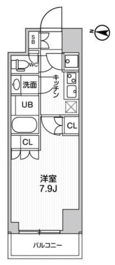 ガリシア森下5 5階 間取り図
