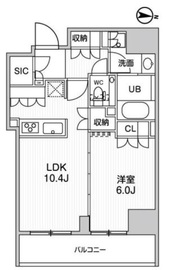 ガリシア森下5 8階 間取り図
