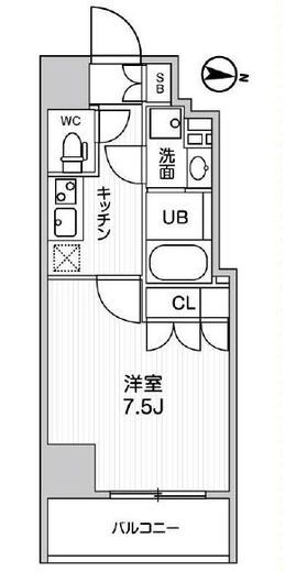 ガリシア森下5 9階 間取り図
