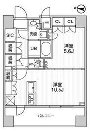 ガリシア森下5 10階 間取り図