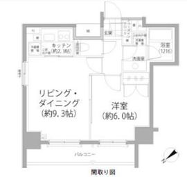 パークハビオ東向島 101 間取り図