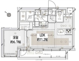 レガリス文京大塚 1階 間取り図