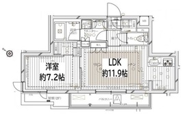 レガリス文京大塚 2階 間取り図