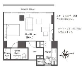 ウエリスアーバン品川タワー 1608 間取り図