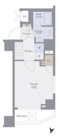 レアライズ代々木上原 303 間取り図