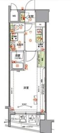 ハーモニーレジデンス両国テラス 8階 間取り図