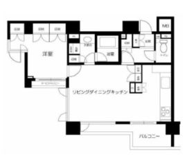 サンウッド赤坂フラッツ 7階 間取り図