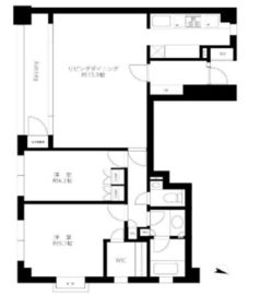 グランツオーベル目黒花房山 1階 間取り図