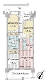 ルネプライディア 7階 間取り図