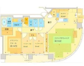 パークコート赤坂檜町ザ・タワー 6階 間取り図