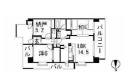 クレストフォルム清澄庭園 8階 間取り図