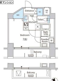 CONFORT月島 602 間取り図