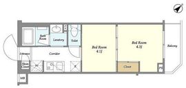 フレシア経堂 203 間取り図