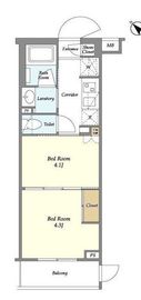 フレシア経堂 108 間取り図