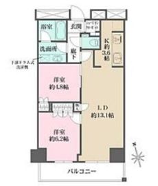 ザ・パークハウス新宿タワー 5階 間取り図