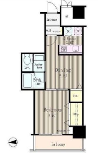 イーストコア曳舟一番館 6階 間取り図
