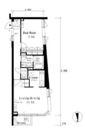 フロンティアレジデンス南麻布 418 間取り図