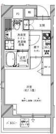 シュロスミーナ神楽坂 301 間取り図