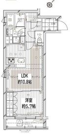 レガリス文京大塚 3階 間取り図