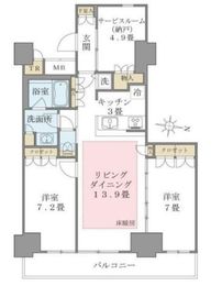 ブリリアイスト東雲キャナルコート 1318 間取り図