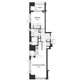 LaSante麻布十番 1602 間取り図