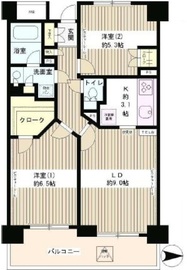 ラフィーネ阿佐谷 406 間取り図