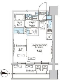 パークアクシス神楽坂・早稲田通り 305 間取り図