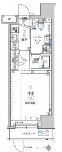 アルテシモラート 8階 間取り図