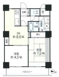 ツインタワーすみとし住吉館 18階 間取り図
