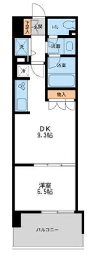 レジディア南千住 902 間取り図