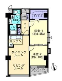 ドミール南青山 2階 間取り図