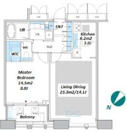 Dマークス西新宿タワー 24階 間取り図